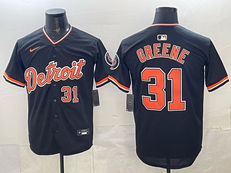 Men Detroit Tigers #31 Greene black Game Nike MLB Jersey 2026004->detroit tigers->MLB Jersey
